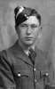 George William Parrett RAF uniform portrait with forage cap and aircrew trainee white flash