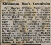 RAF Commission Newspaper Article